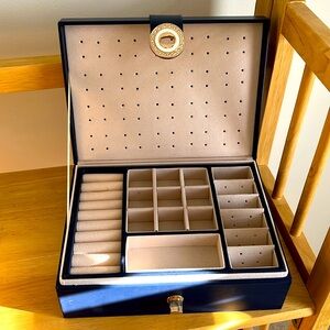 Navy Blue jewelry box